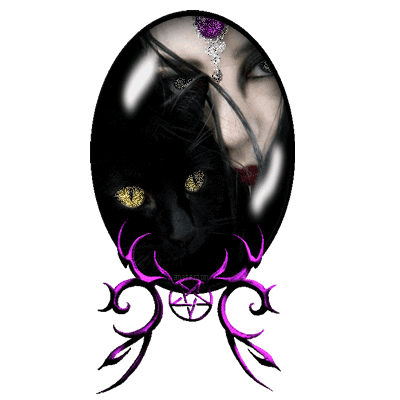 Gif animé gothique ange